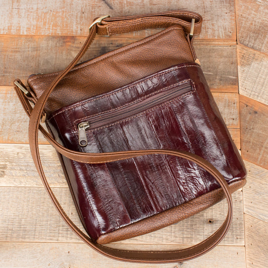Women's Eel Brown Purse