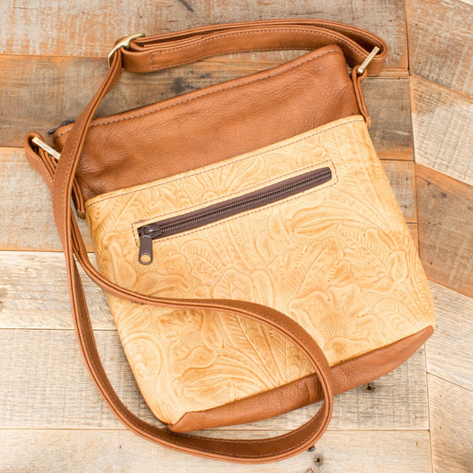 Women's Floral Light Brown Purse