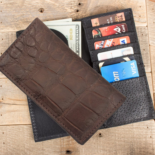 Alligator Matte Brown Rodeo Wallet