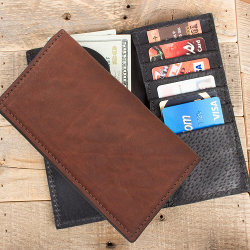 Cowhide Brown Rodeo Wallet