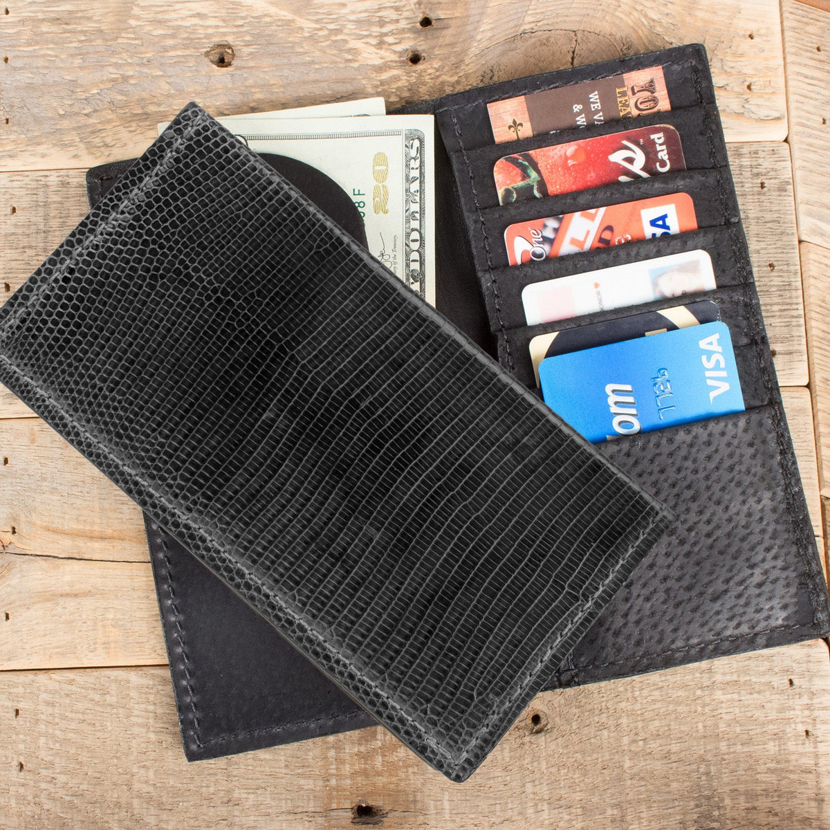 Lizard Black Rodeo Wallet