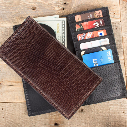 Lizard Brown Rodeo Wallet