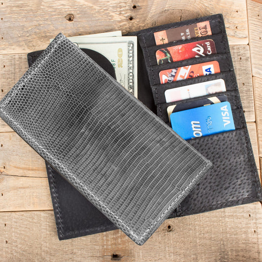 Lizard Gray Rodeo Wallet