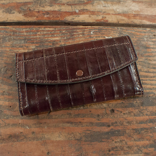 Women's Eel Brown Clutch