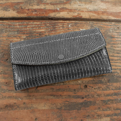 Women's Lizard Gray Clutch