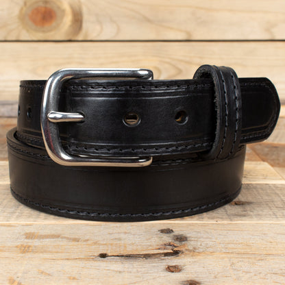 Men's Stitched Black Belt