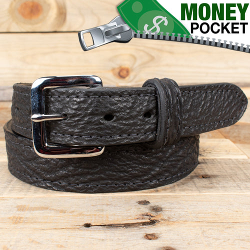 Shark Black Money Belt