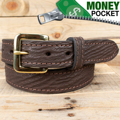 Shark Brown Money Belt