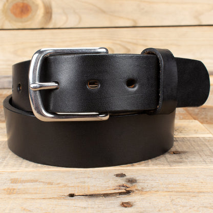 Smooth Black Belt - SALE ITEM - Multiple Sizes