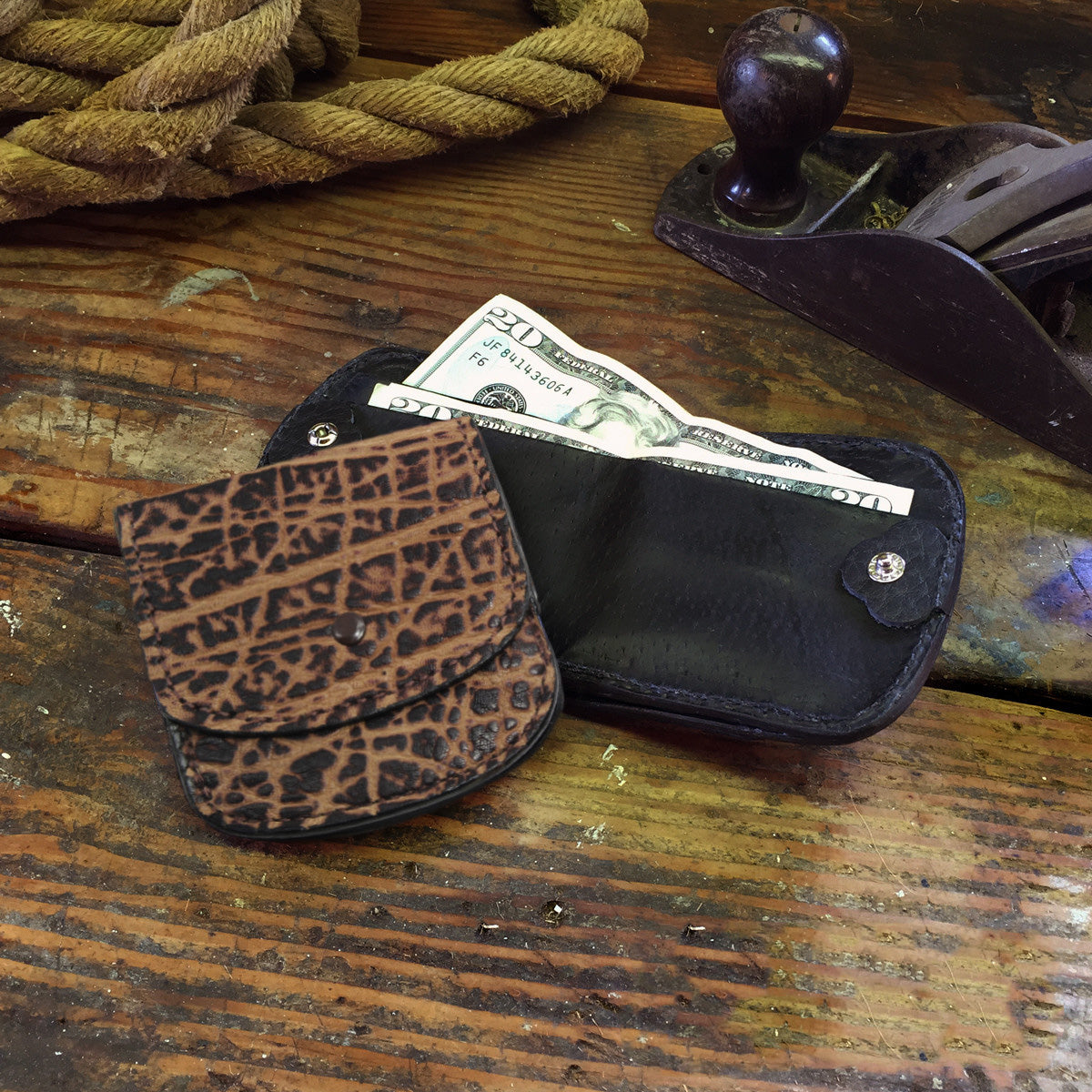 Elephant Rustic Cab Wallet