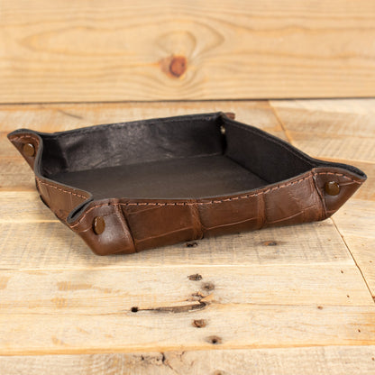 Alligator Matte Brown Valet